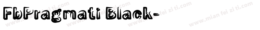 FbPragmati Black字体转换